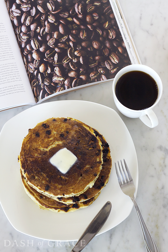 Fluffy Chocolate Chip Buttermilk Pancakes Recipe