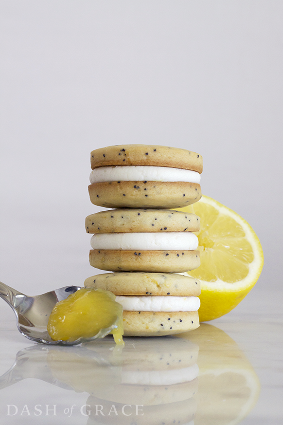 Lemon Poppyseed Sandwich Cookies Recipe