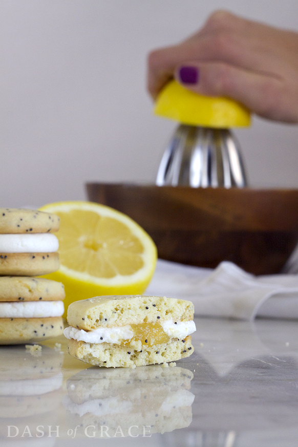 Lemon Poppyseed Sandwich Cookies Recipe