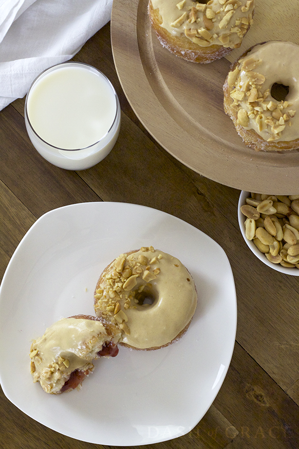 Peanut Butter & Jelly Croissant Donuts Recipe