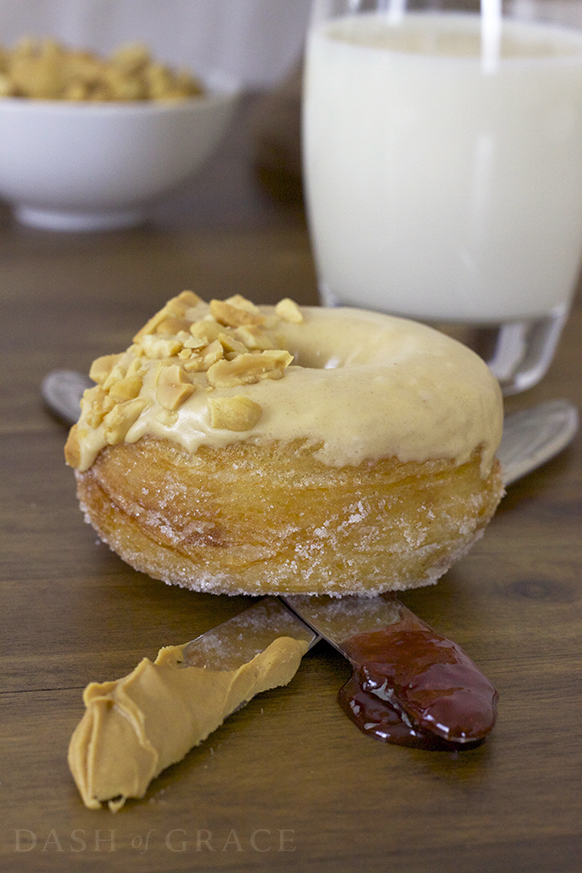 Peanut Butter & Jelly Croissant Donuts Recipe