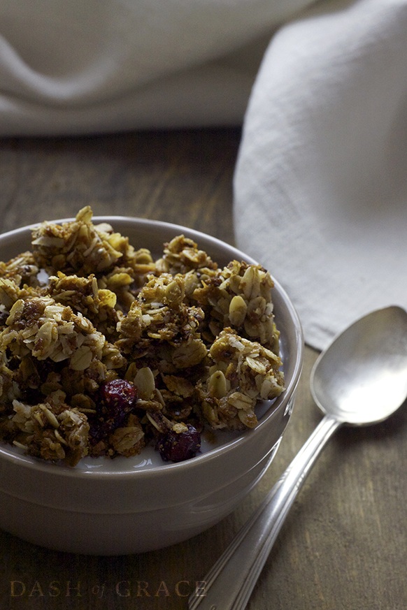 The Best Granola Recipe (Nut, dairy, & egg free)