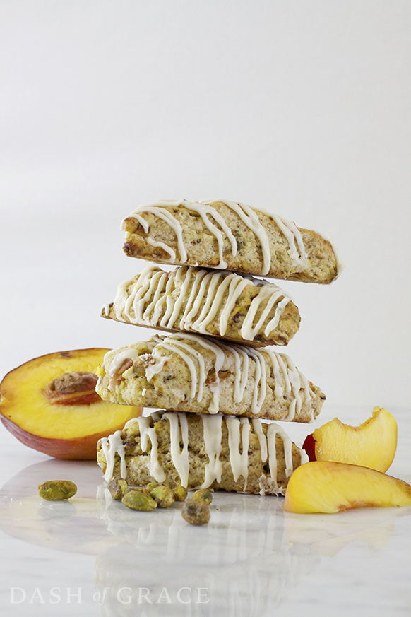 Peach Pistachio Scones Recipe