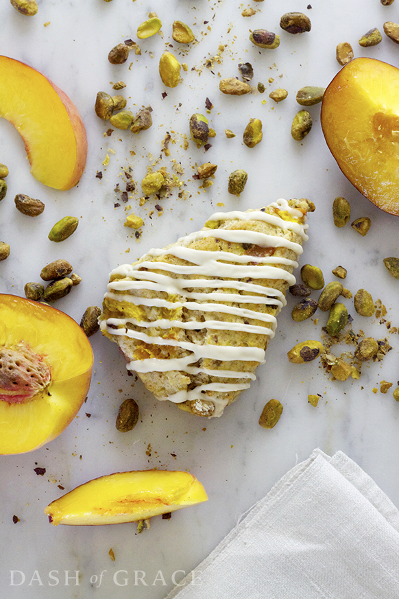 Peach Pistachio Scones Recipe