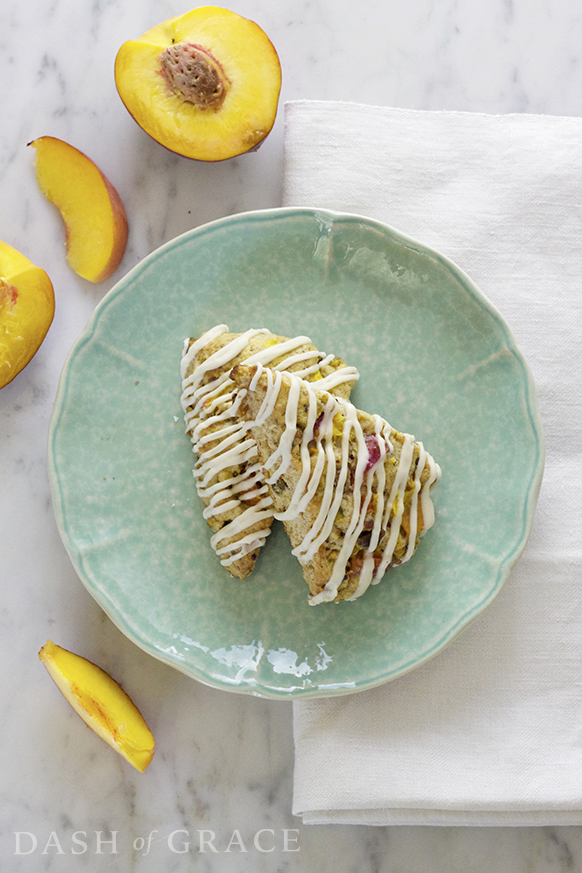 Peach Pistachio Scones Recipe