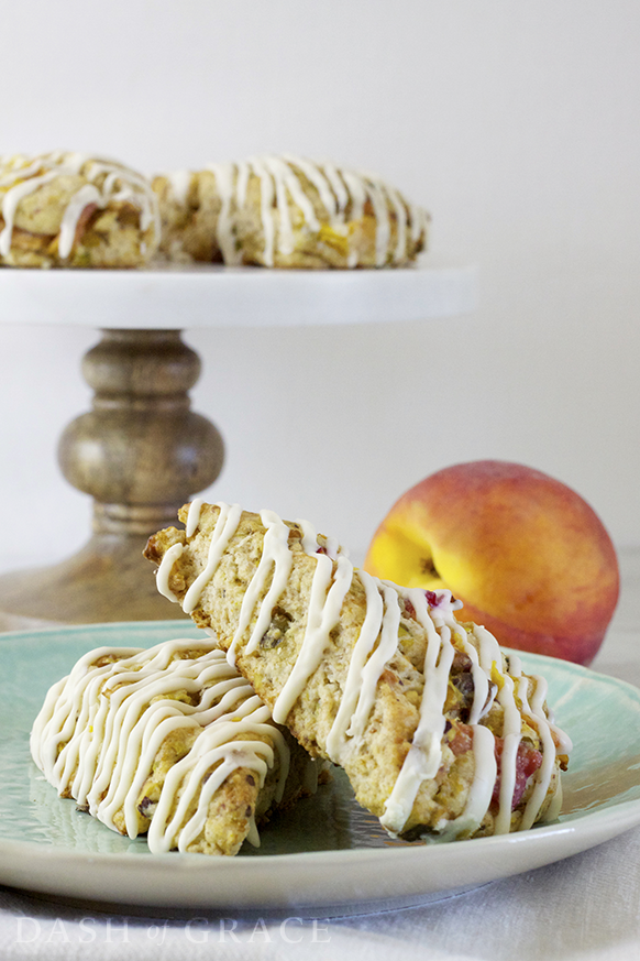 Peach Pistachio Scones Recipe