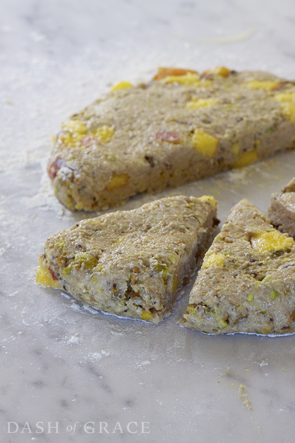 Peach Pistachio Scones Recipe