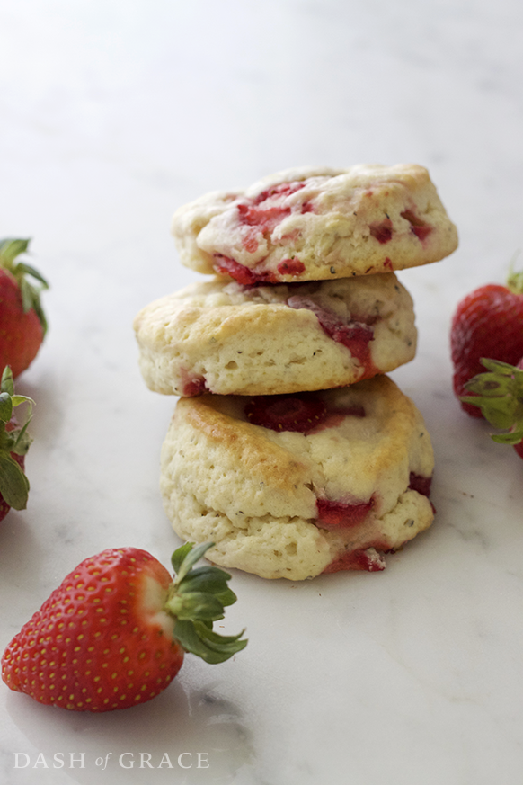 Katie Newman King Arthur Strawberry Pepper Biscuit Recipe