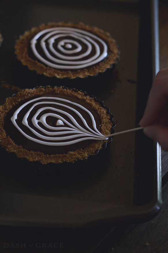 Spooky S'mores Spider Web Tarts Recipe