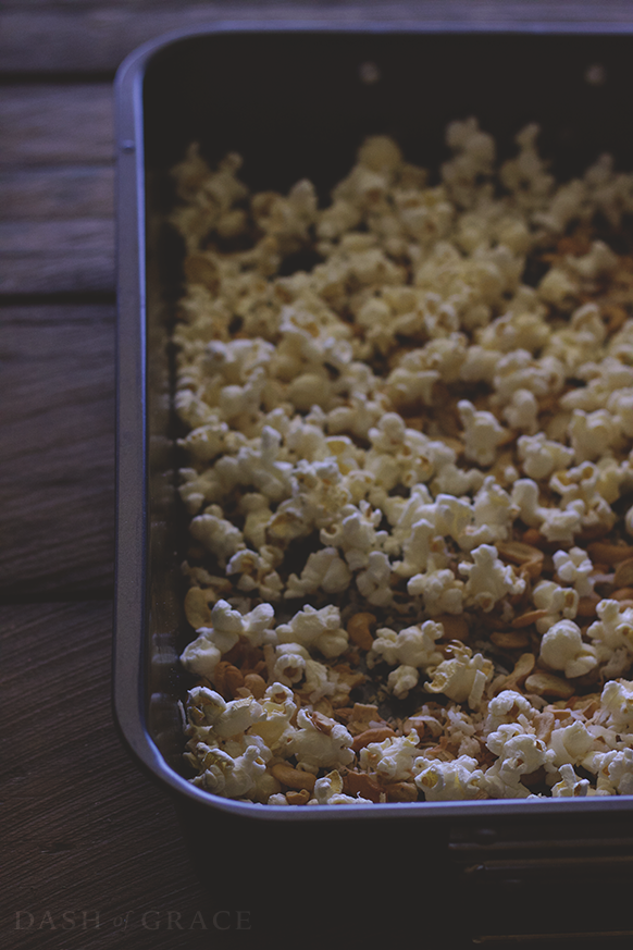 White Chocolate Coconut Cashew Caramel Corn Recipe