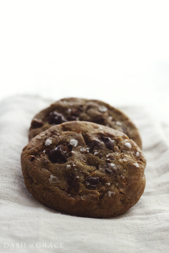 Salted English Toffee Cookies Recipe