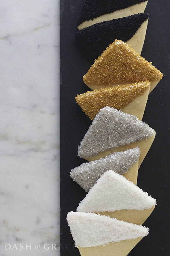 Geometric Sparkle Sugar Cookies Recipe