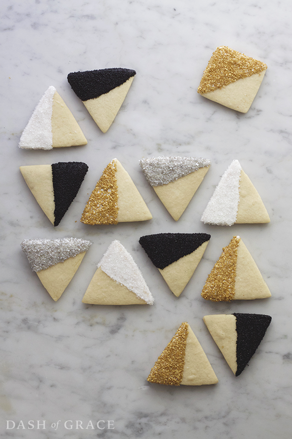 Geometric Sparkle Sugar Cookies Recipe