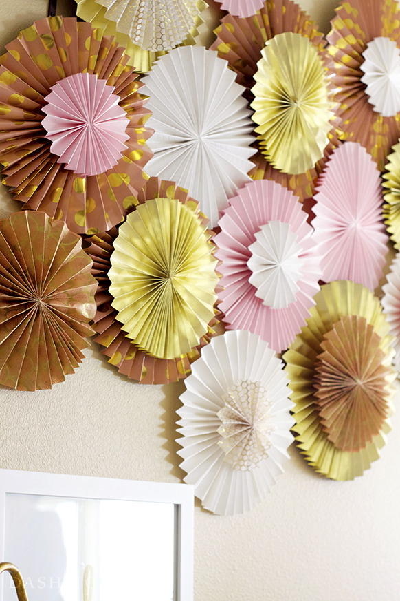 Paper Fan and Paper Rosette DIY