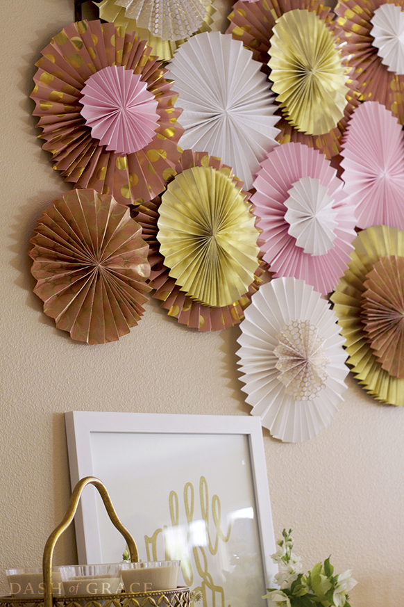 Paper Fan and Paper Rosette DIY