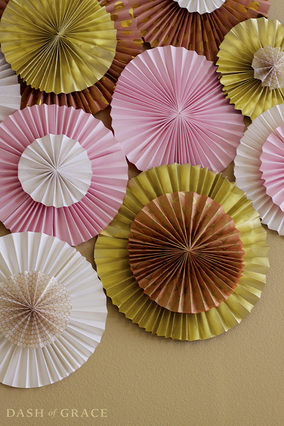 Paper Fan and Paper Rosette DIY