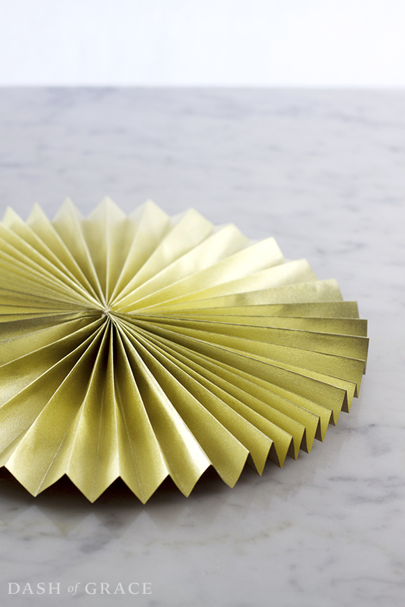 Paper Fan and Paper Rosette DIY