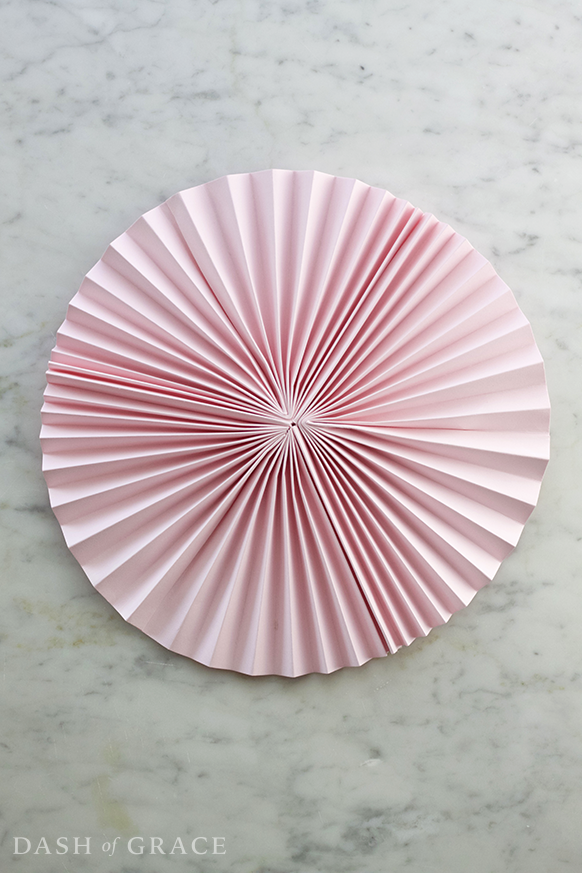 Paper Fan and Paper Rosette DIY