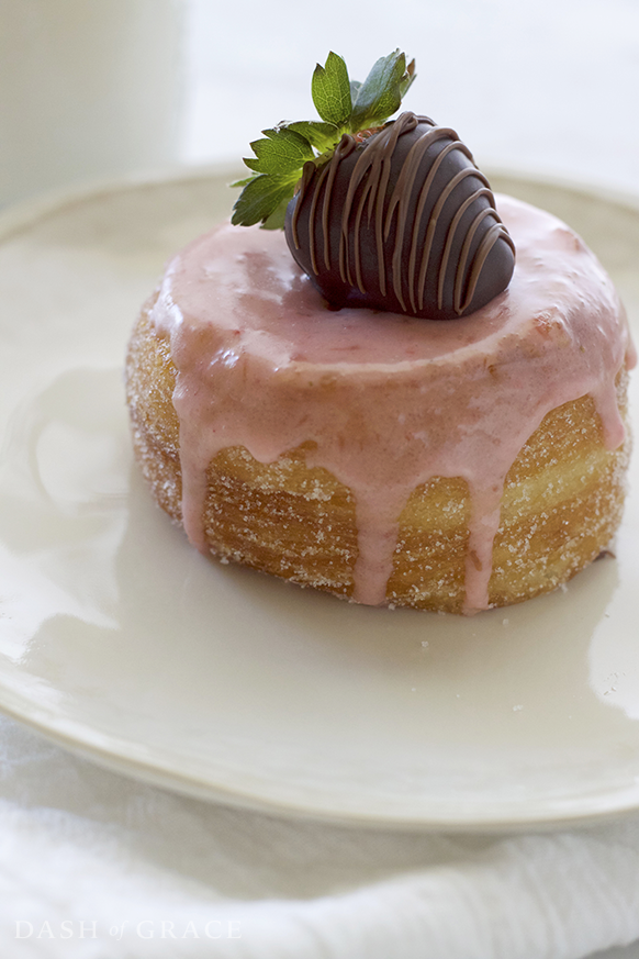 Chocolate Covered Strawberry Croissant Donuts (Cronuts) Filled with Nutella Recipe