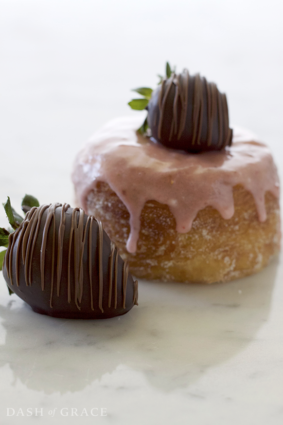 Chocolate Covered Strawberry Croissant Donuts (Cronuts) Filled with Nutella Recipe