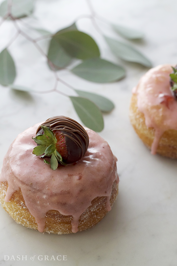 Chocolate Covered Strawberry Croissant Donuts (Cronuts) Filled with Nutella Recipe