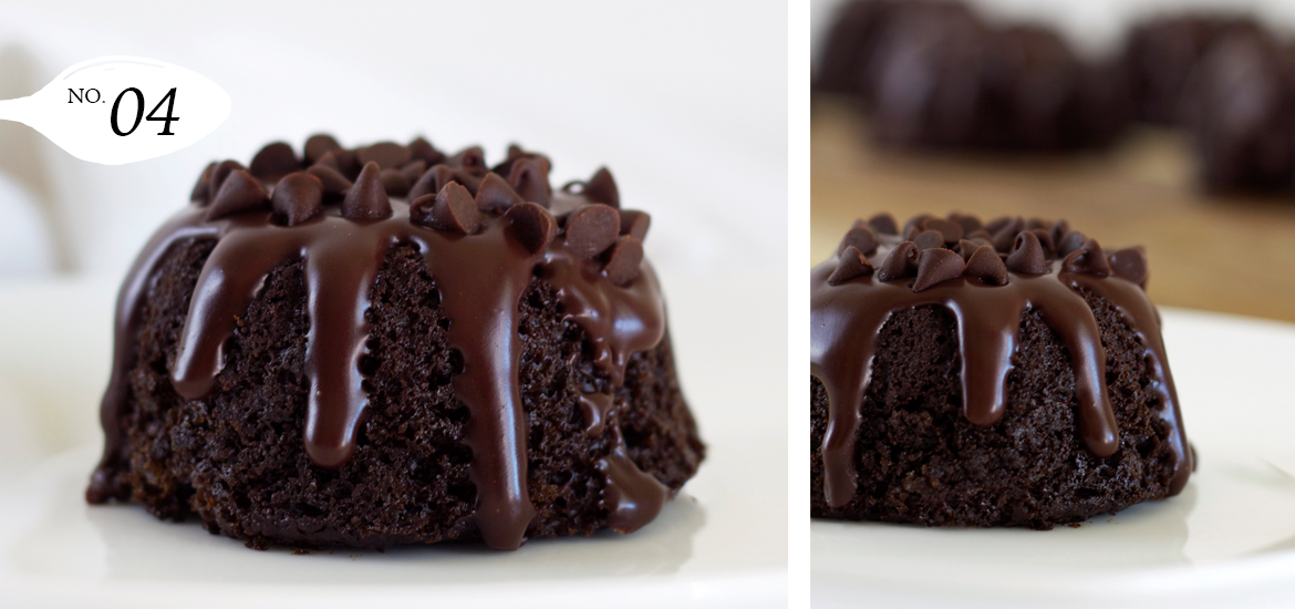 Triple Chocolate Mini Bundt Cakes Recipe - Dash of Grace