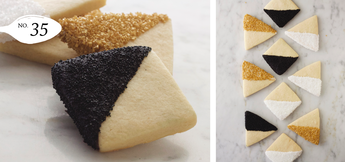 Geometric Sparkle Sugar Cookies
